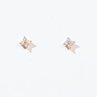 Orkid Studs | Opal Gold