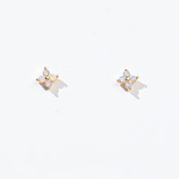 Orkid Studs | Opal Gold