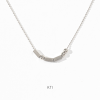 Morse Code Necklace | Silver