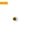 Chelle Mini 2mm Flatback Earring |Olive Gold