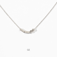 Morse Code Necklace | Silver