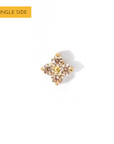 Sweet Orkid Flatback Earring | Nude Gold
