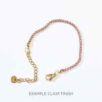 Laura Tennis Bracelet | Pink