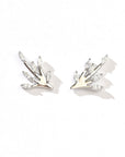 Azalea Studs | White Silver