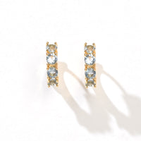 Kaia Huggies | Light Blue Gold