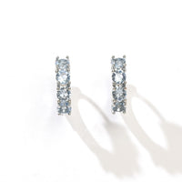 Kaia Huggies | Light Blue Silver