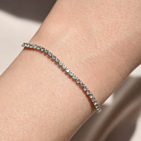 Laura Tennis Bracelet | Silver