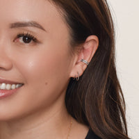Lara Twist Earring | Silver