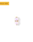 Gemini Flatback Earring | Opalite Gold