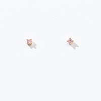 Sloane 3mm Studs | Gold Pink