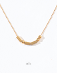 Morse Code Necklace | Gold