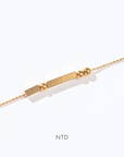 Morse Code Bracelet | Gold