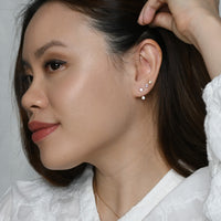 Juni Ear Jacket | Pink Silver