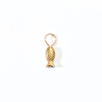Baby Taiyaki Charm | Gold
