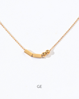 Morse Code Necklace | Gold