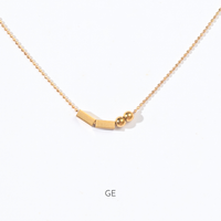 Morse Code Necklace | Gold