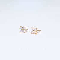 Orkid Studs | Opal Gold