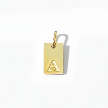 Alphabet A Charm | Gold