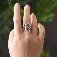 Joan Hammered Ring | Silver
