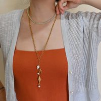 Cleo By The Sea Cluster Necklace