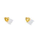 Evie Heart Studs | Gold Sunshine