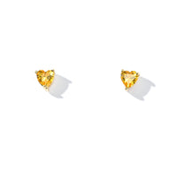 Evie Heart Studs | Gold Sunshine