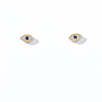 Zara Evil Eye Studs | Gold