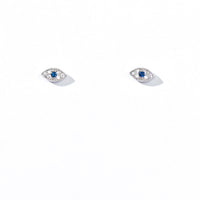 Zara Evil Eye Studs | Silver