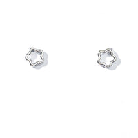 Olivia Flower Studs | Silver