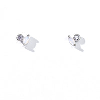 Iman Minimalist Studs | Silver