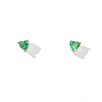 Evie Heart Studs | Gold Pine