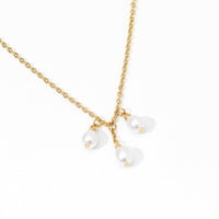 Lune Triple Pearl Necklace
