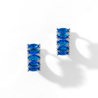 Jada Hoops | Del Sol Blue Silver
