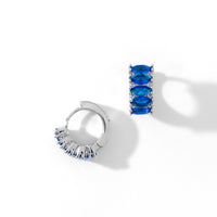 Jada Hoops | Del Sol Blue Silver