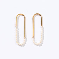 Kayla Stud Hoops | Moonstone