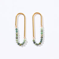 Kayla Stud Hoops | African Turquoise