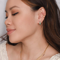 Lena Huggie Turquoise | Gold SST