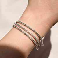 Laura Tennis Bracelet | Silver