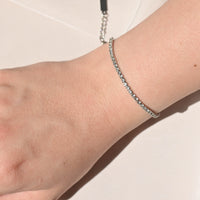 Laura Tennis Bracelet | Silver