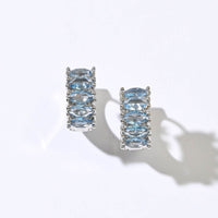 Jada Hoops | Steel Blue Silver