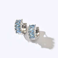 Jada Hoops | Steel Blue Silver