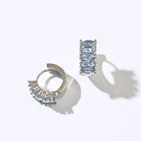 Jada Hoops | Steel Blue Silver