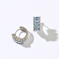 Jada Hoops | Steel Blue Silver