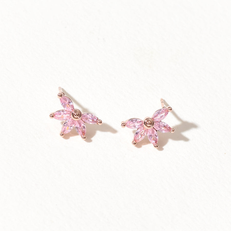 Lily Stud | Pink Rose Gold