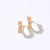 Gigi Cluster Huggies | Blush Gold