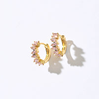 Gigi Cluster Huggies | Blush Gold