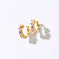 Gigi Cluster Huggies | Blush Gold