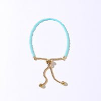 Leena Beaded Bracelet | Turquoise Blue