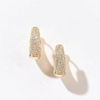 Elina Saddle Hoops | Gold