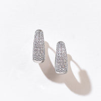 Elina Saddle Hoops | Silver